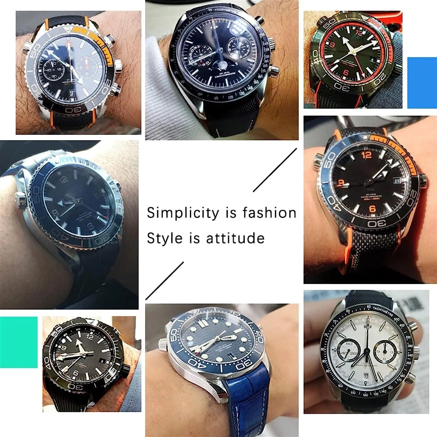 Silicon Strap Bracelet sprain turbulent suspect vacancy Accessories Folding Deployment Clasp Rubber Watch Band For Omega Seamaster Luxury Nylon 