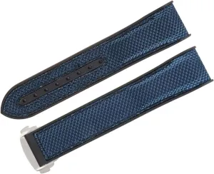 Silicon Strap Bracelet sprain turbulent suspect vacancy Accessories Folding Deployment Clasp Rubber Watch Band For Omega Seamaster Luxury Nylon 