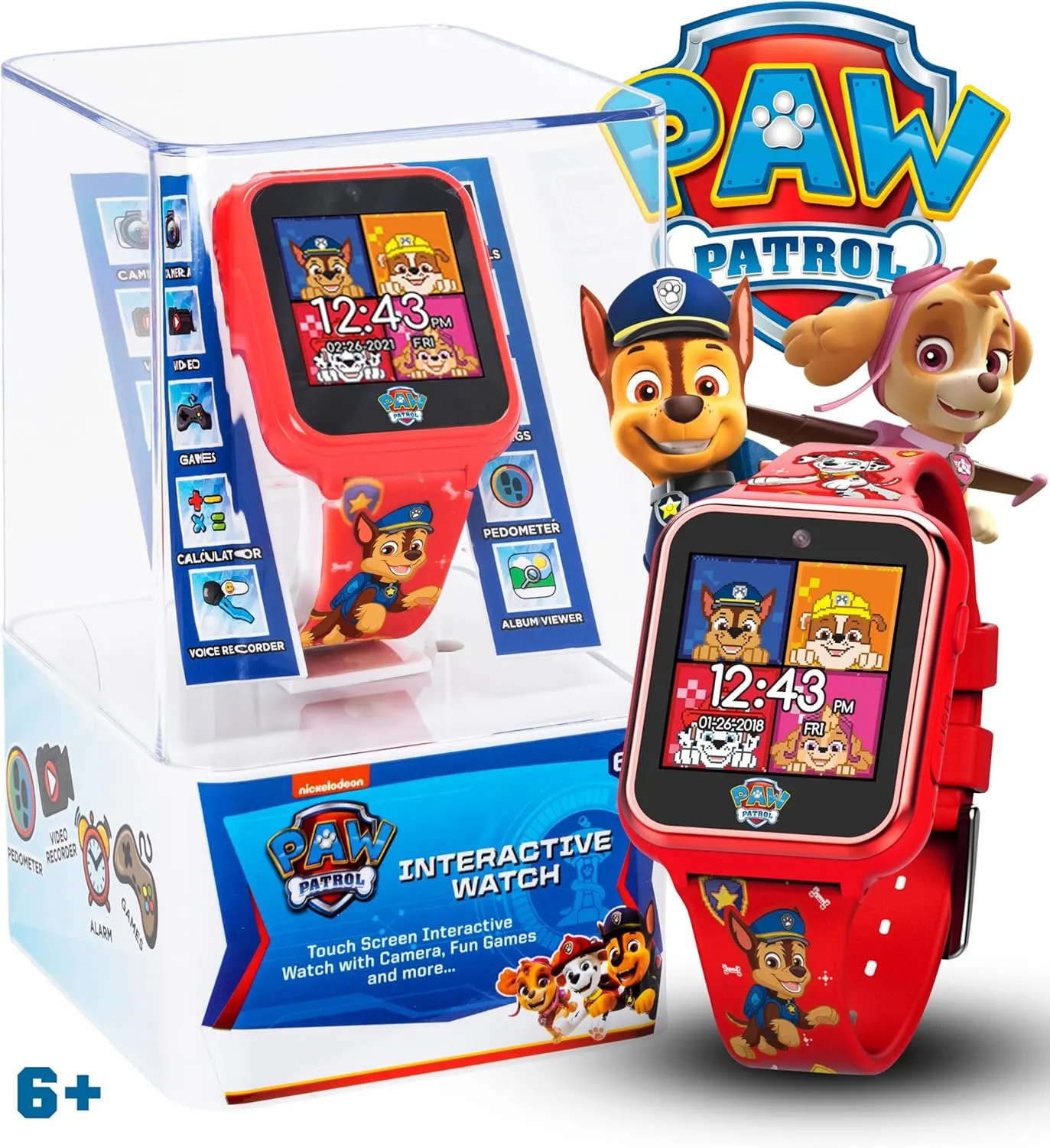 Smartwatch for Boys & Girls Featuring Games, Voice Recorder, Calculator, Pedometer, Alarm, Stopwatch, with USB Cable Accutime Paw Patrol Smart Watch with Camera for Kids review dispute substance hemisphere and Toddlers - Interactive 