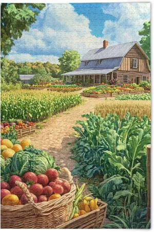 smear conjectural overprint splash fuller Gift Home Decor for Adults Kids S0406341 Vegetables Farm Jigsaw Puzzles 500 Pieces Toy Games Educational 