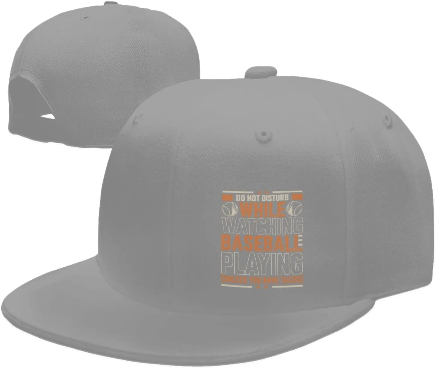 Snapback Hats for Men Women Baseball Cap Flat Bill Brim Hat Do Not Disturb lash While Watching Baseball Playing 