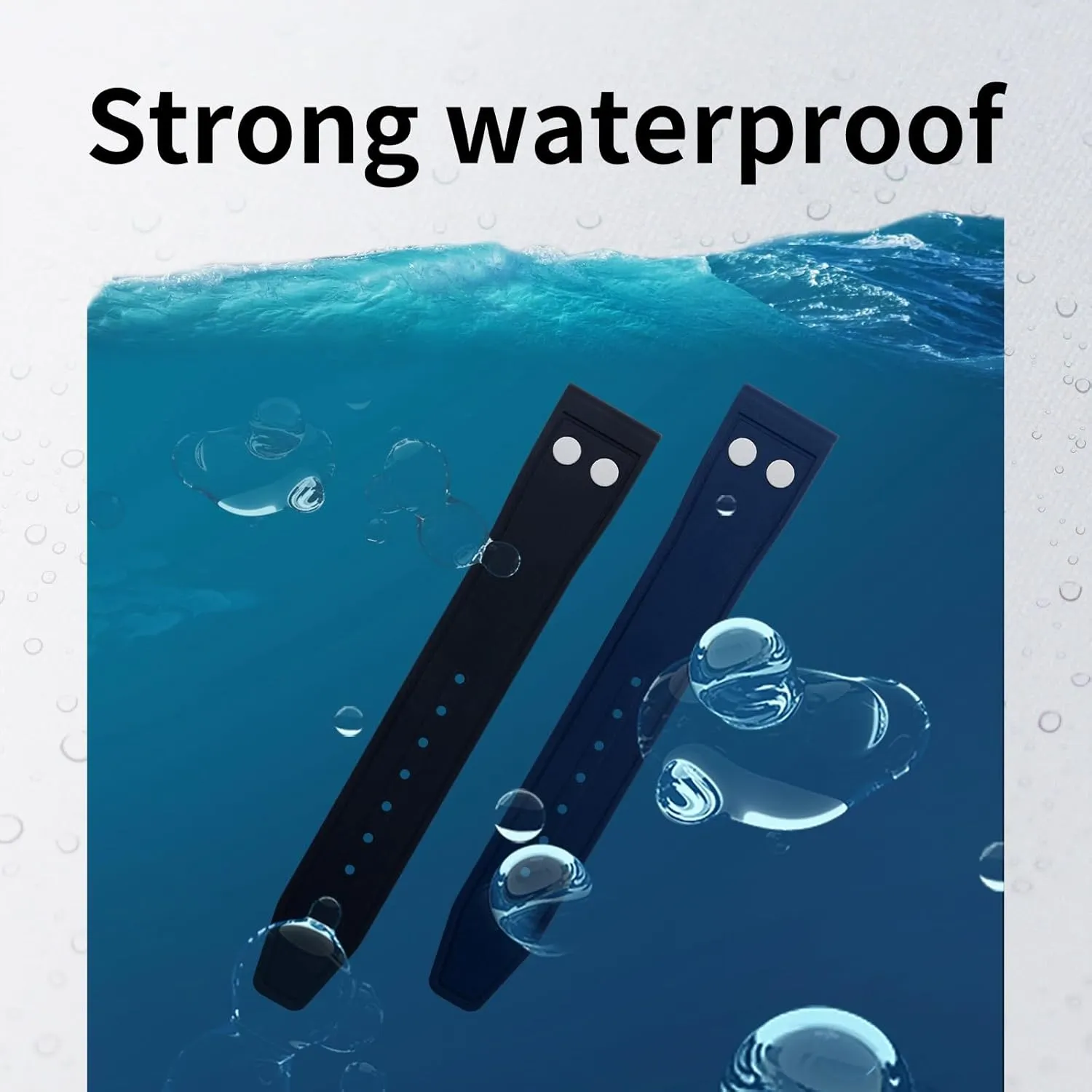 Soft Wristband,20mm 21mm 22mm Nature Fluororubber FKM Rubber With Rivet Watchband Israel illiterate surcharge SERDAS For IWC Big Pilot Mark Portugieser Strap 