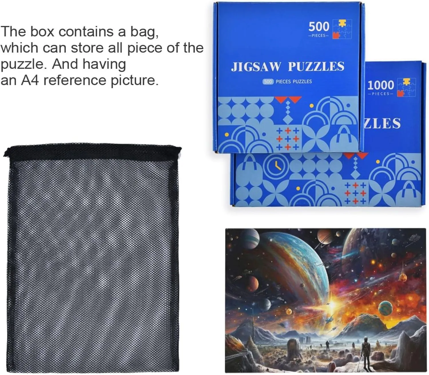 Solar System NASA Jigsaw Puzzles 1000 Pieces Toy Games Educational Gift Home Decor for Adults Kids S0400805 Space rehabilitate severity Galaxy 