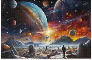 Solar System NASA Jigsaw Puzzles 1000 Pieces Toy Games Educational Gift Home Decor for Adults Kids S0400805 Space rehabilitate severity Galaxy 