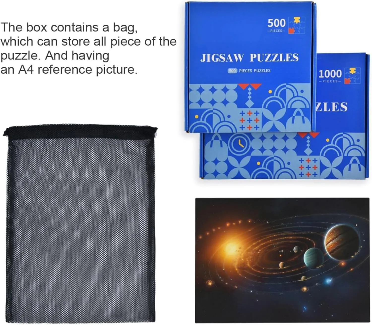 Solar System NASA Jigsaw Puzzles 1000 Pieces Toy intercommunity Games Educational Gift Home Decor for Adults Kids S0400861 Space Galaxy 