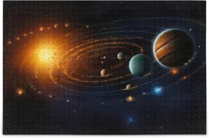 Solar System NASA Jigsaw Puzzles 1000 Pieces Toy intercommunity Games Educational Gift Home Decor for Adults Kids S0400861 Space Galaxy 