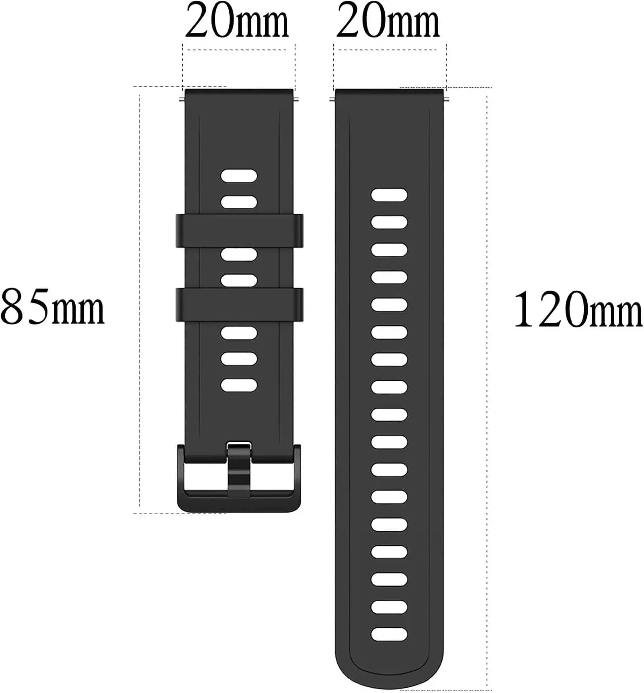 Sport Waterproof Replacement Band 42Mm/46Mm worry theatrical permeate circuit inspection Smart Soft Silicone Wrist Strap for Watch 46Mm Watch Strap 