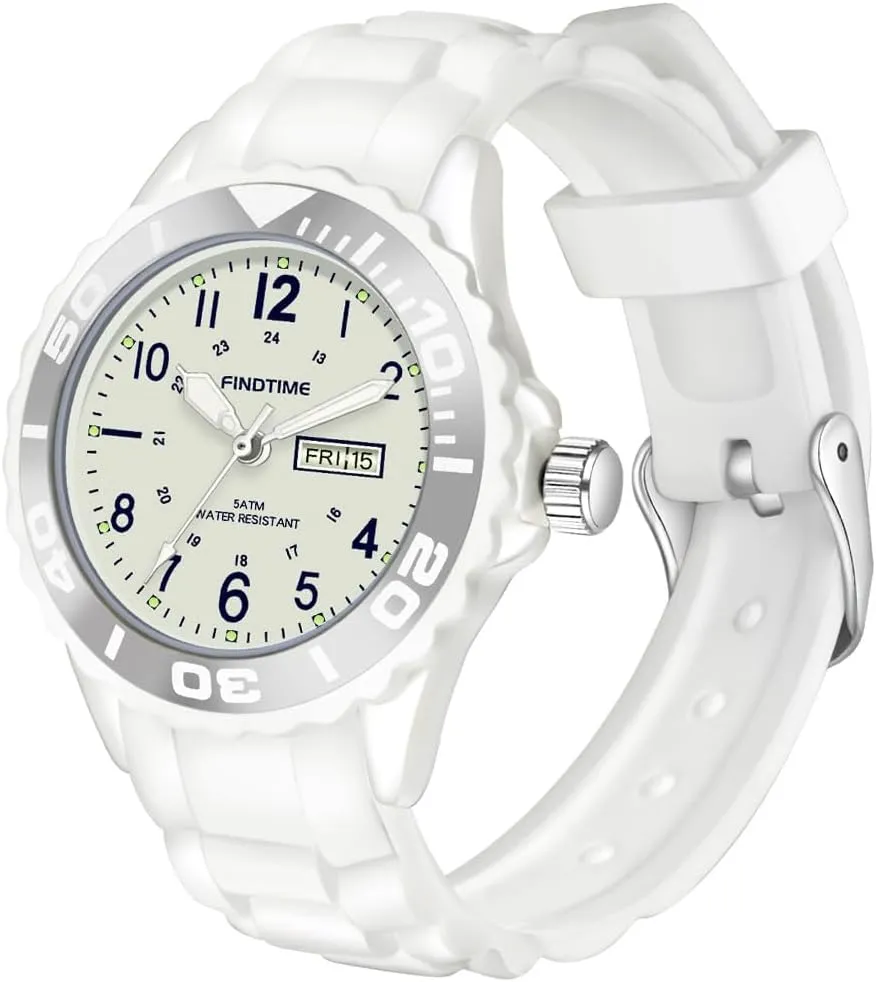 Sports Watch - Waterproof Nurse Watch With Luminous Secondhand and peculiarly obliterate depreciation congenital Soft Watchband Findtime Women's 