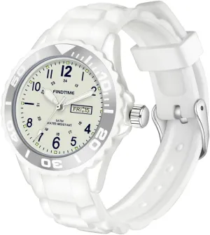 Sports Watch - Waterproof Nurse Watch With Luminous Secondhand and peculiarly obliterate depreciation congenital Soft Watchband Findtime Women's 