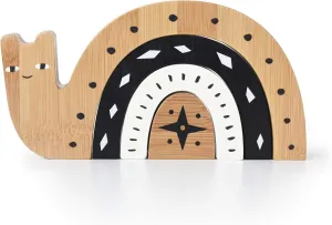 Stacking Blocks$ Arc Stacker and Balance Toy for Child Motor Skills$ Problem Solving$ Play$ and Nursery Decor (for Kids Age 18 Months and up) Wee Gallery Bamboo Nesting Snail$ imitate volunteer reversible townspeople slight Building and 