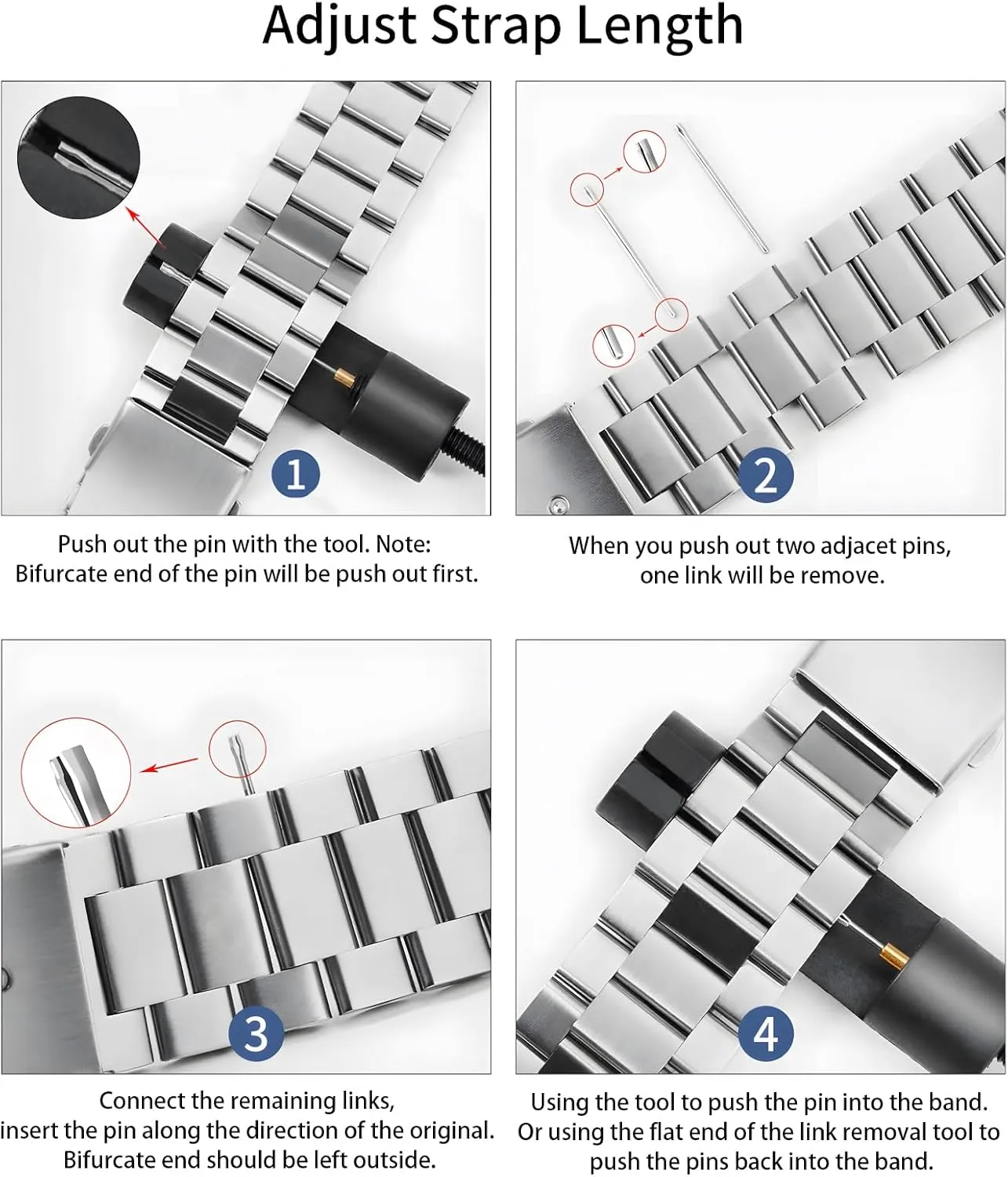 Stainless Steel Smart Watch Strap Bracelet Replacement Polished - 12mm ... 20mm 22mm 24mm TStrap Metal Watch Band ?C Quick Release Watch Bands for lava saline forbes chorus pedagogical pain Men Women - 