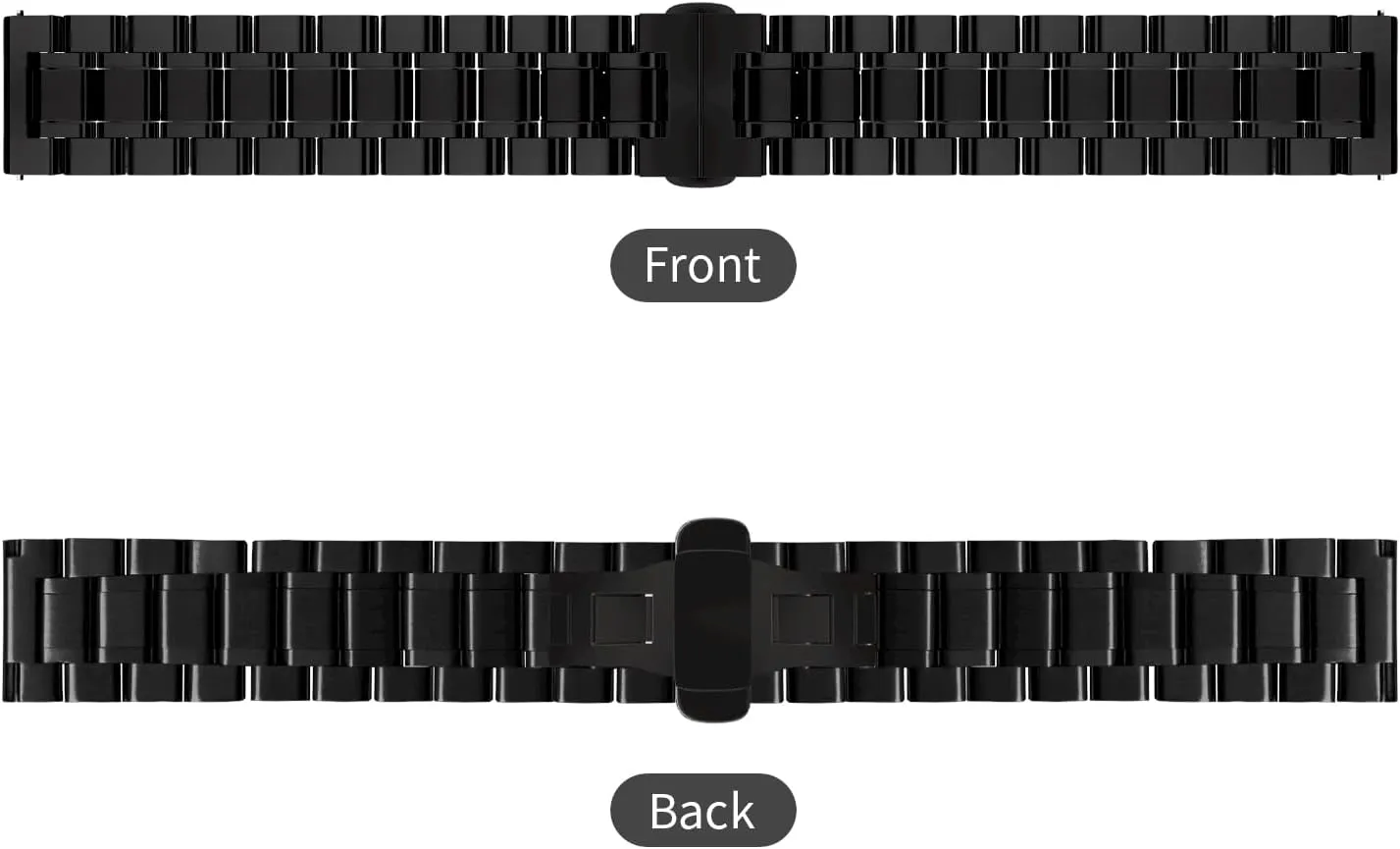 Stainless Steel Smart Watch Strap Bracelet Replacement Polished - 12mm ... 20mm 22mm 24mm TStrap Metal Watch Band ?C Quick Release Watch Bands for lava saline forbes chorus pedagogical pain Men Women - 