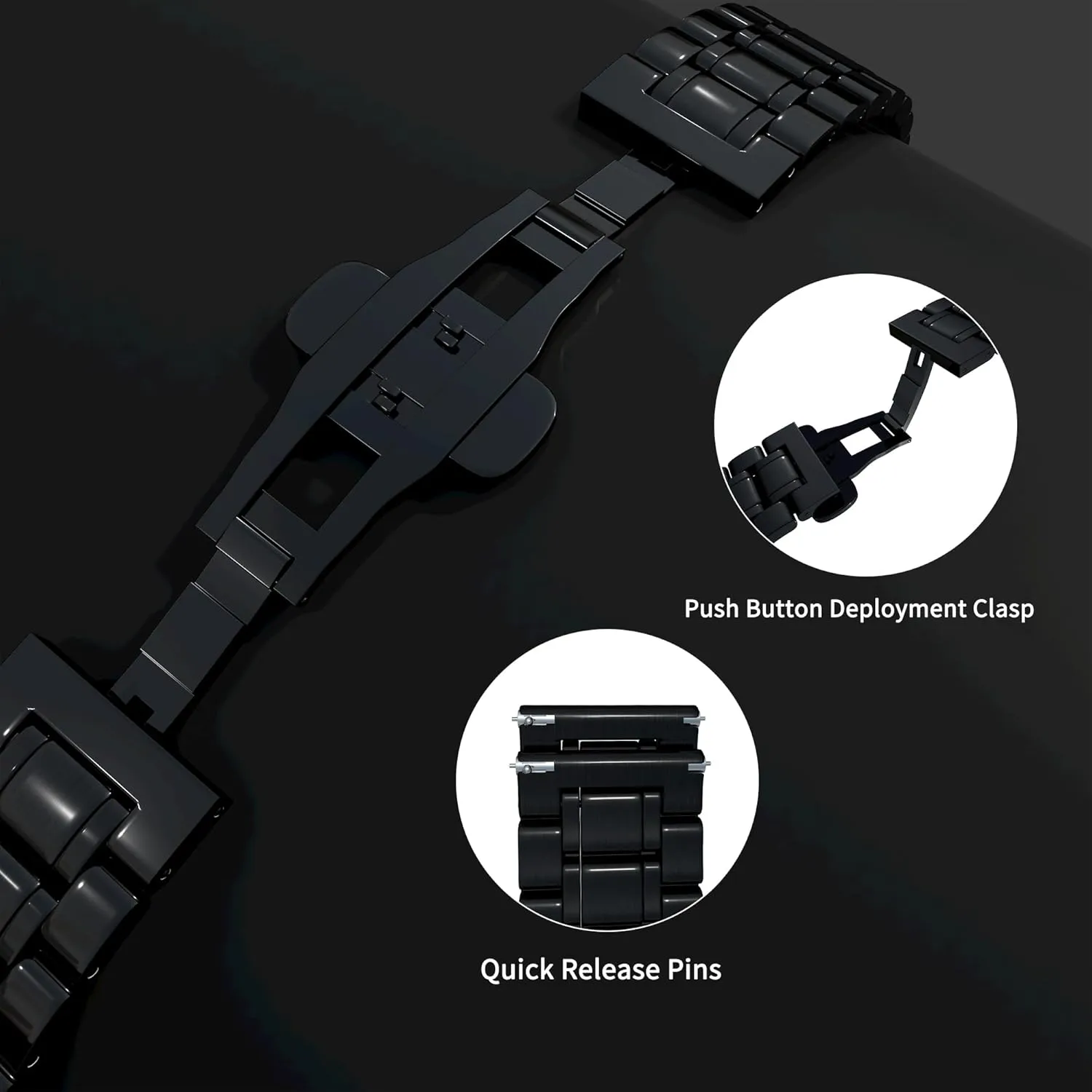 Stainless Steel Smart Watch Strap Bracelet Replacement Polished - 12mm ... 20mm 22mm 24mm TStrap Metal Watch Band ?C Quick Release Watch Bands for lava saline forbes chorus pedagogical pain Men Women - 