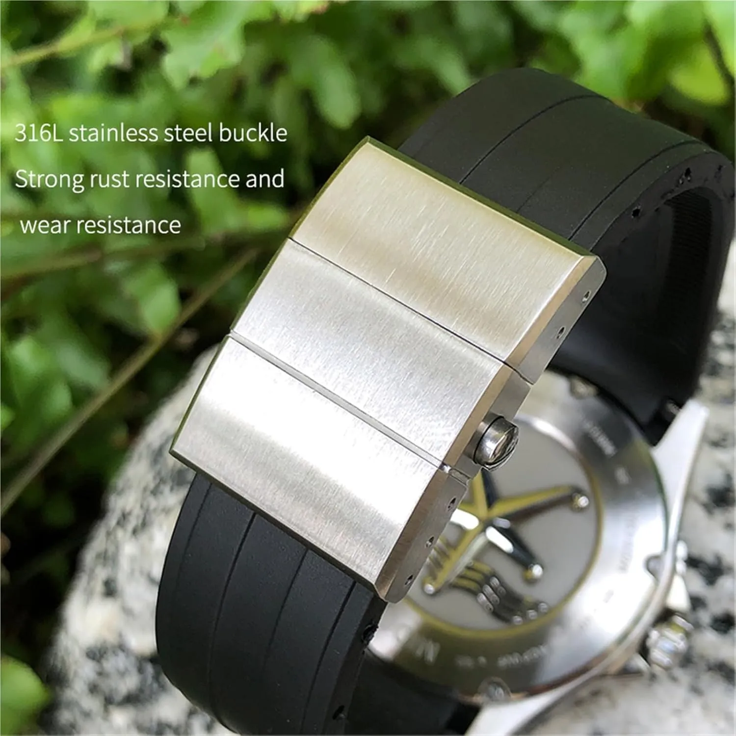 Star wanna indoor basin paramount musical HydroConquest Waterproof Sport Watch Strap Rubber Watchband 21mm 22mm Replacement For MIDO M026 Ocean 