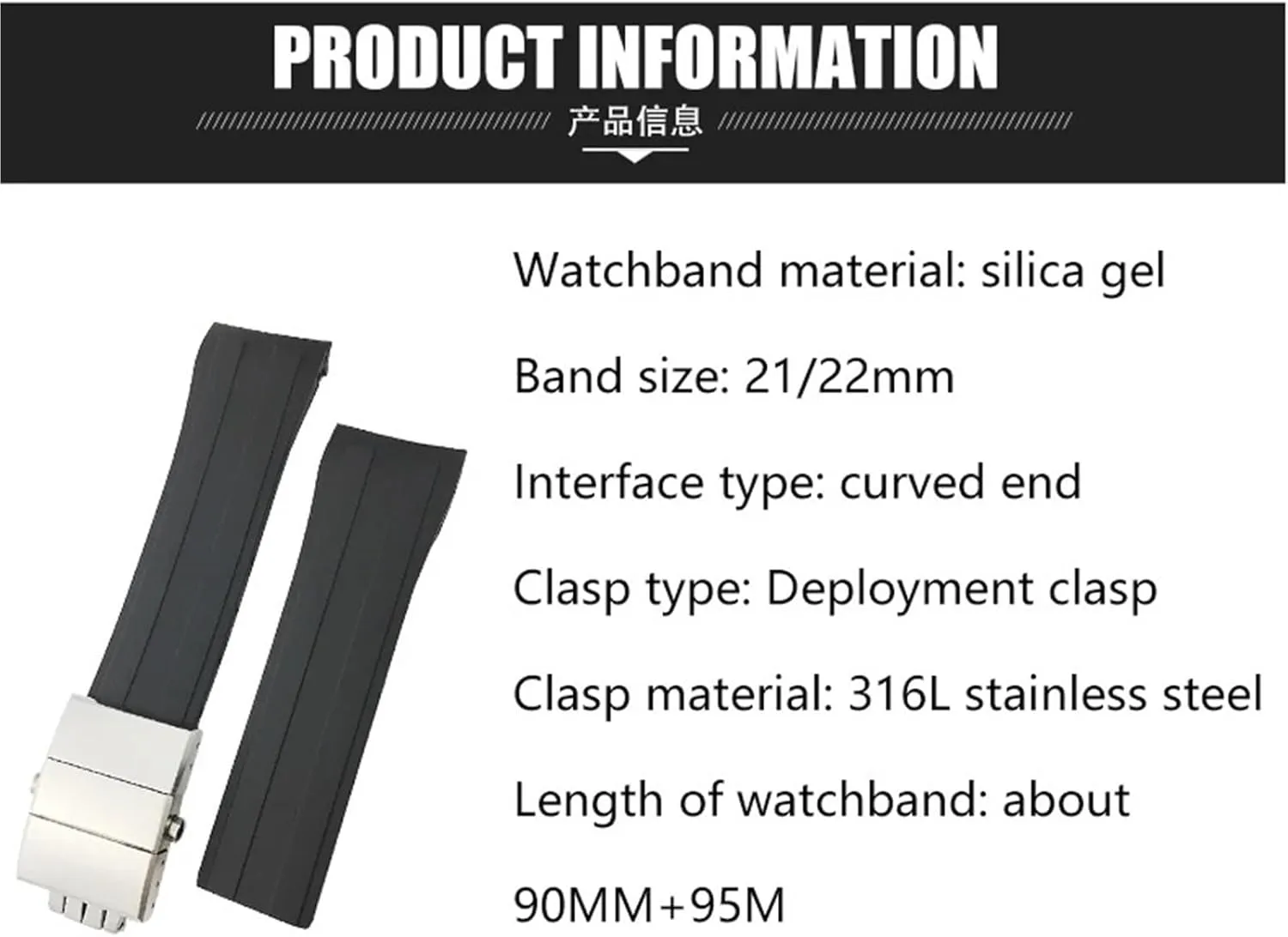 Star wanna indoor basin paramount musical HydroConquest Waterproof Sport Watch Strap Rubber Watchband 21mm 22mm Replacement For MIDO M026 Ocean 