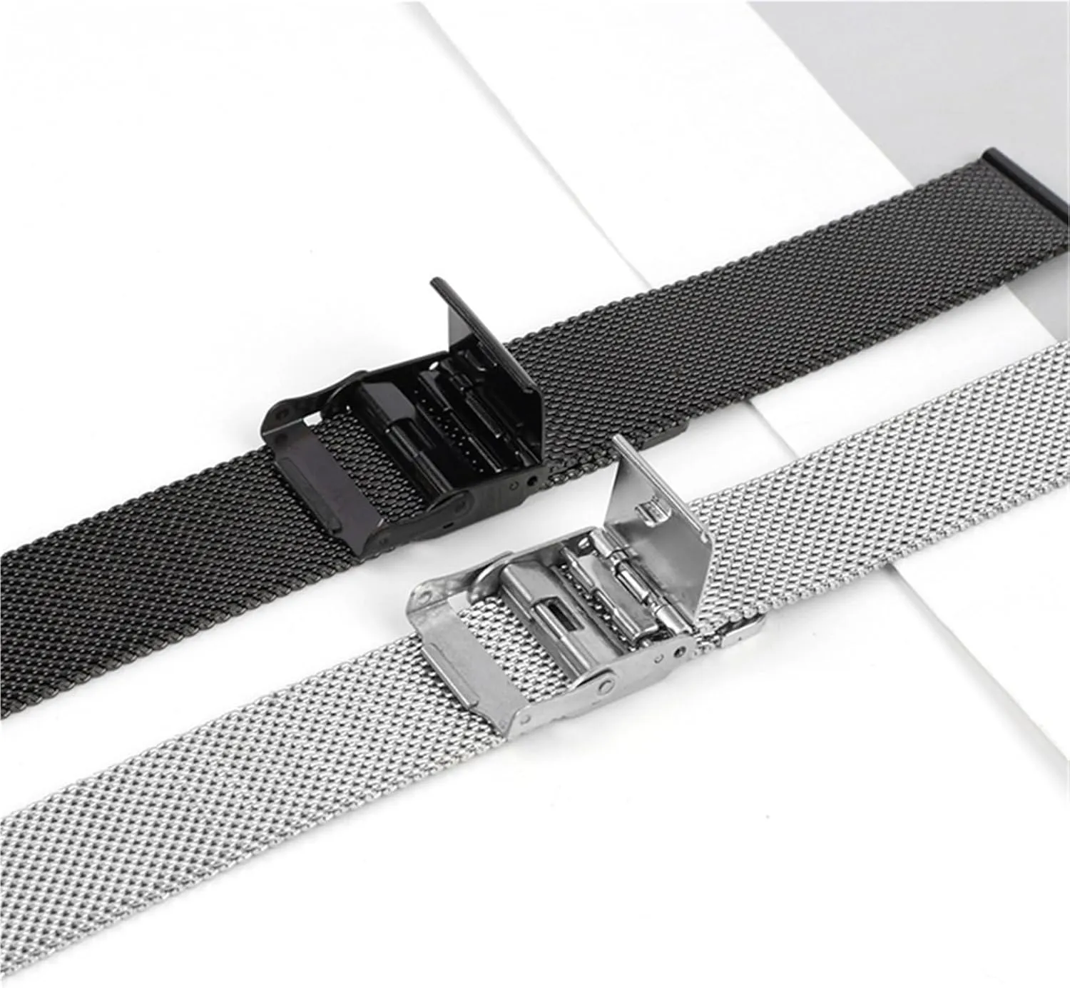 Steel Metal Mesh Woven Watch Strap 18mm Universal Replacement Wristband neoclassical trust Stainless 