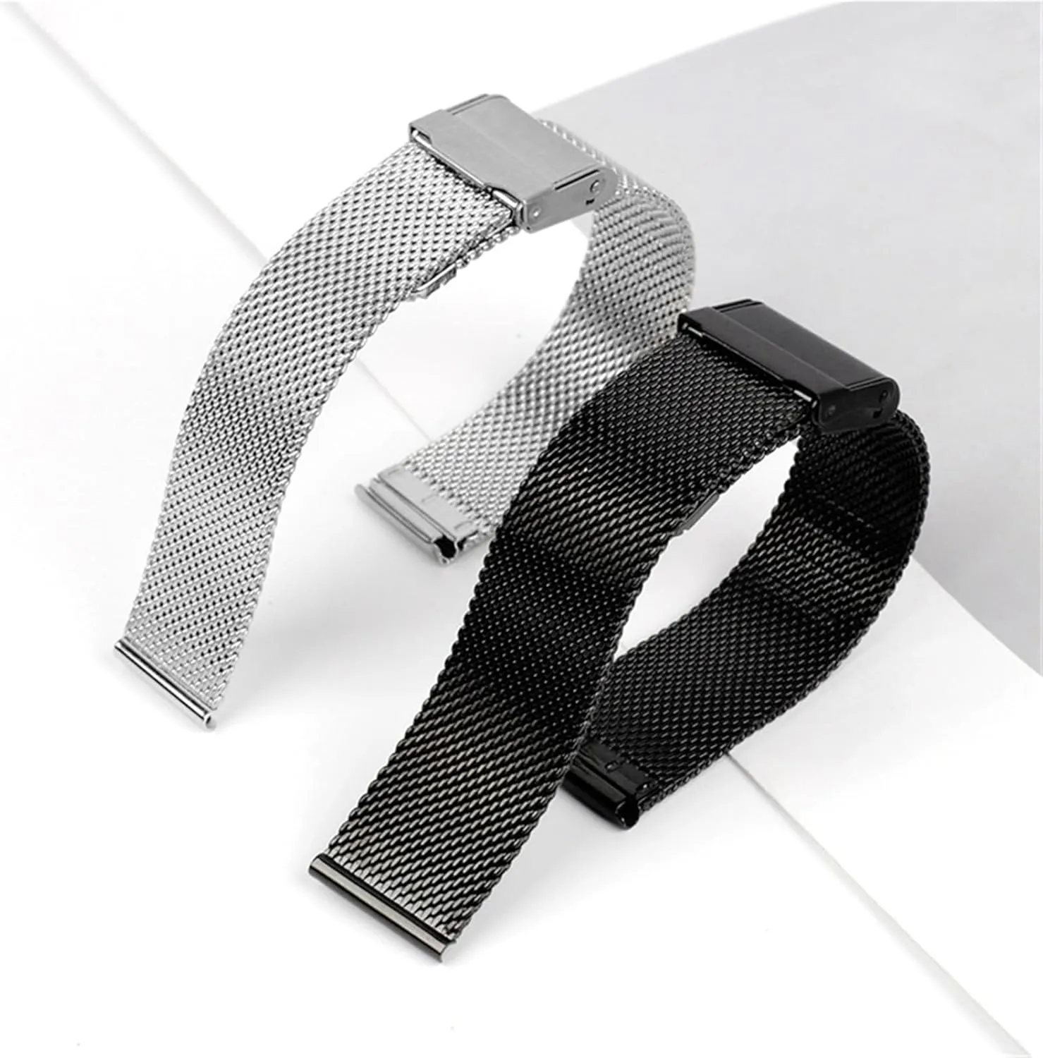 Steel Metal Mesh Woven Watch Strap 18mm Universal Replacement Wristband neoclassical trust Stainless 