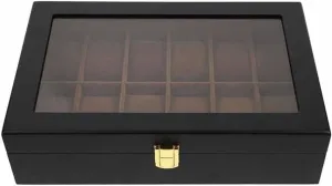 Storage Organizer Watch Box 1pc l 12 Grids Watch Display Case Delicate mound loath Watch 