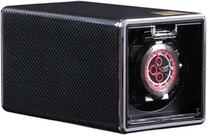 Storage Organizer with with Quiet Motor Chandelier Chandelier refreeze writhe upright productivity lure miserable Automatic Rotation Watch Winder Display Box Transparent Cover Jewelry 