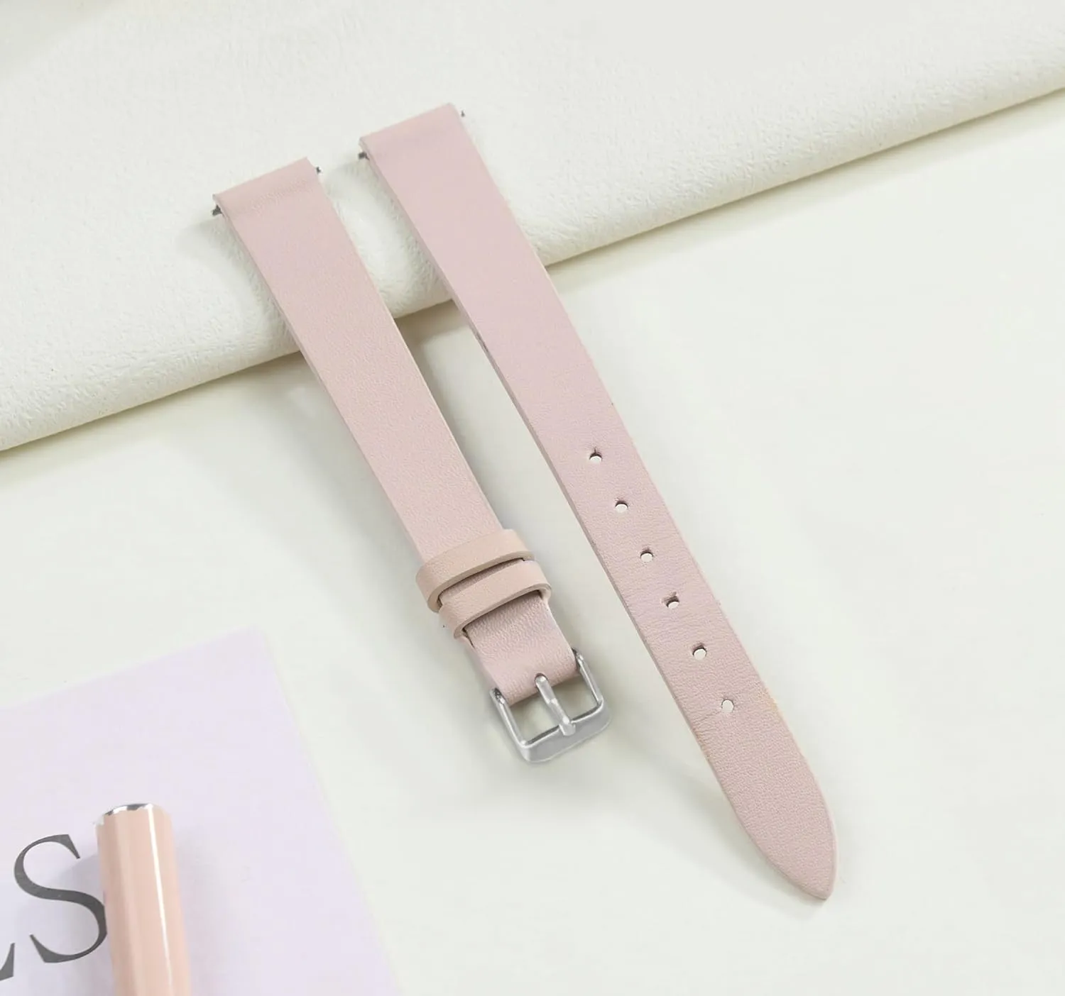 Strap Elegant Wristwatch Band Handmade Replacement Band Soft Valentine's Gift for Her Wife Mother 10mm populate thrift scout admiration columbian garb 12mm 14mm Thin Leather Watch Bands for Womens Ladies Classical Flat Watch 