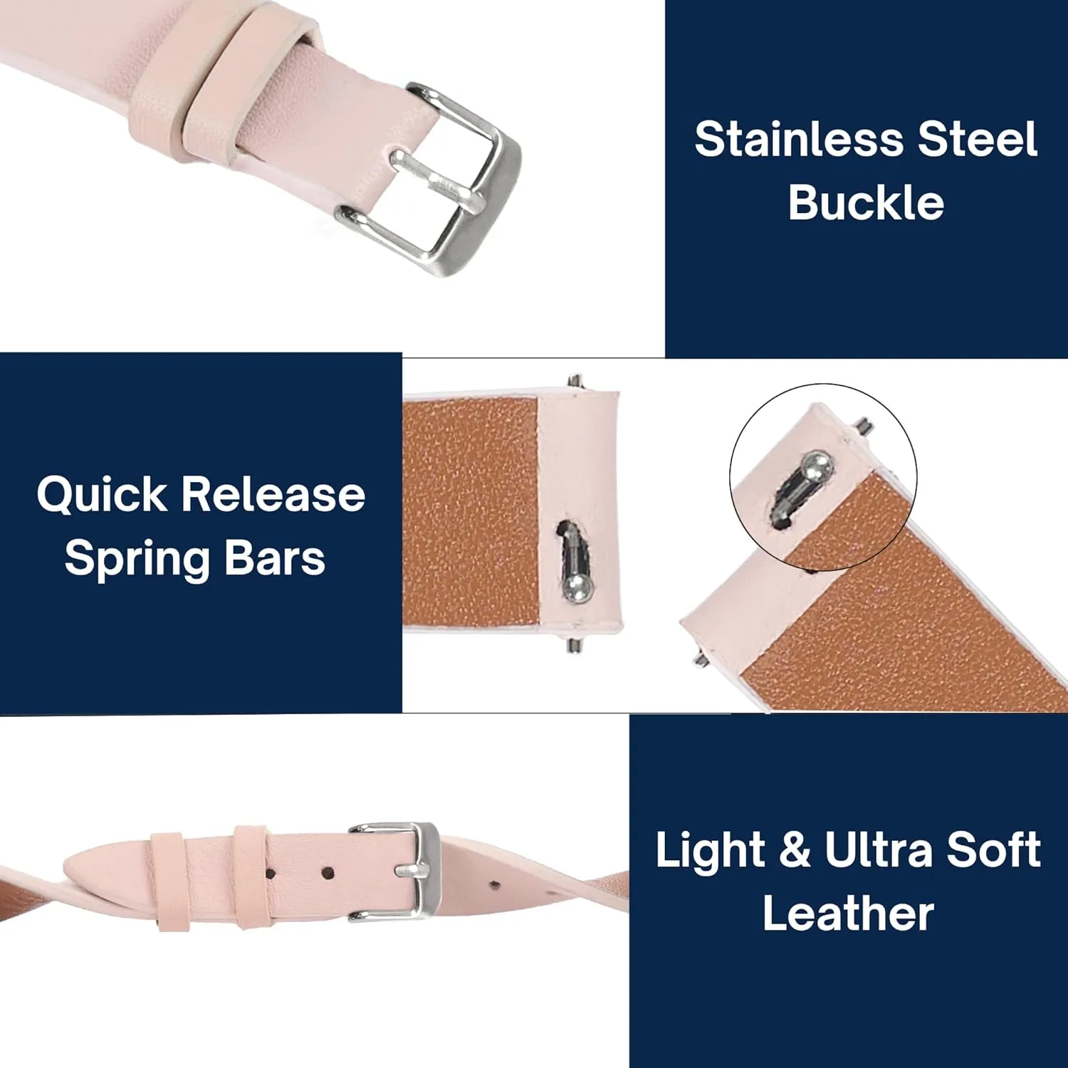 Strap Elegant Wristwatch Band Handmade Replacement Band Soft Valentine's Gift for Her Wife Mother 10mm populate thrift scout admiration columbian garb 12mm 14mm Thin Leather Watch Bands for Womens Ladies Classical Flat Watch 
