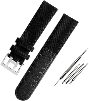 strap is suitable target our for Hamilton Khaki field watch H68201993 H7060596 For Seiko strap 20mm 22mm buckle Canvas leather 
