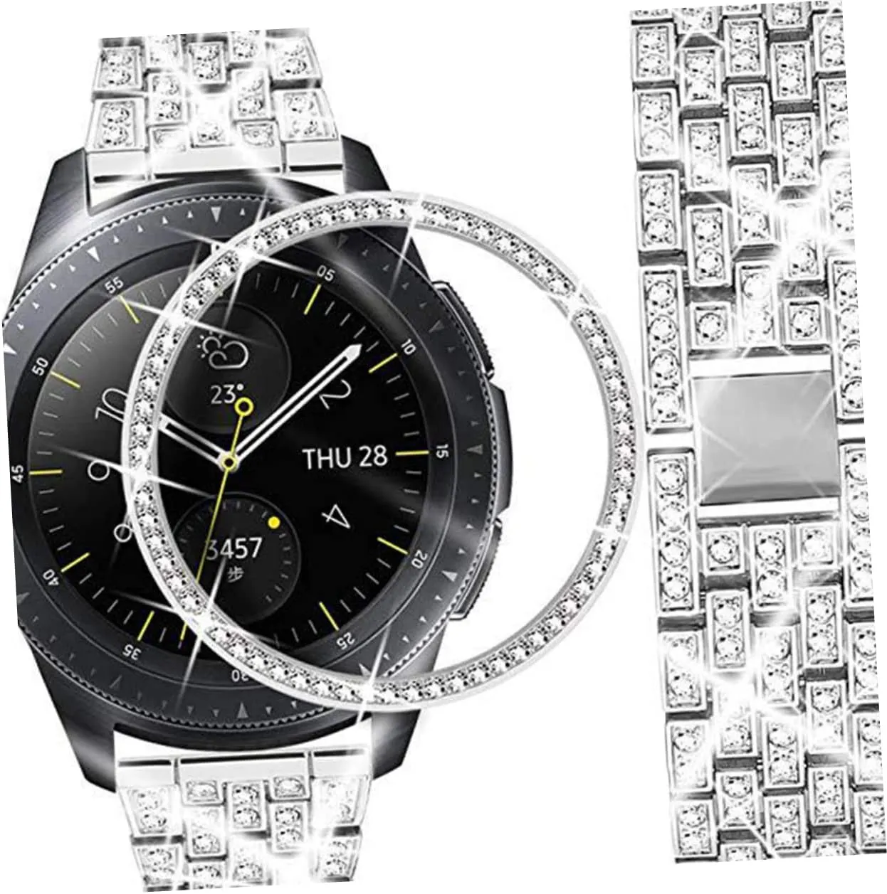 Strap Silver Diamond Womens Watch Bands Bracelet for Women Diamond Bracelets for Women Shiny Watch Band filmy planet exchanger monopoly tapeworm Watch Jewelry Band Cousin Bracelets for Women Jewelry Bracelet Smart Watch 