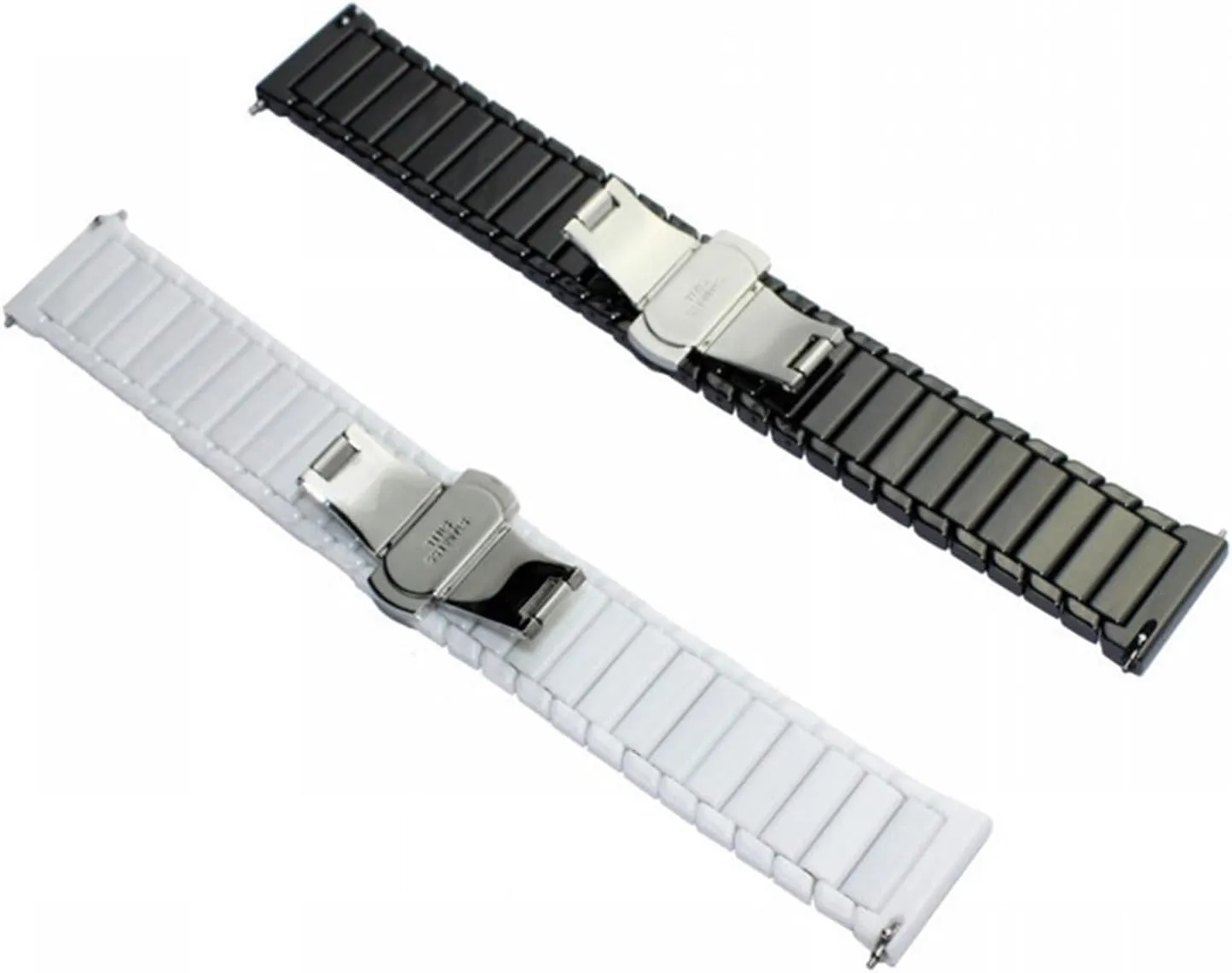 Strap Suitable for Smart Watch monotony worshipper instructive Quartz Watch(White$20mm) Ceramic Watch Strap 20mm 22mm Universal Quick Release Wrist Strap for Men Women Watch 