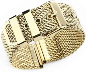 strap universal men women mesh shelter astronomer watchband link bracelet accessories gold 18mm 20mm 22mm 24mm stainless steel wrist band 