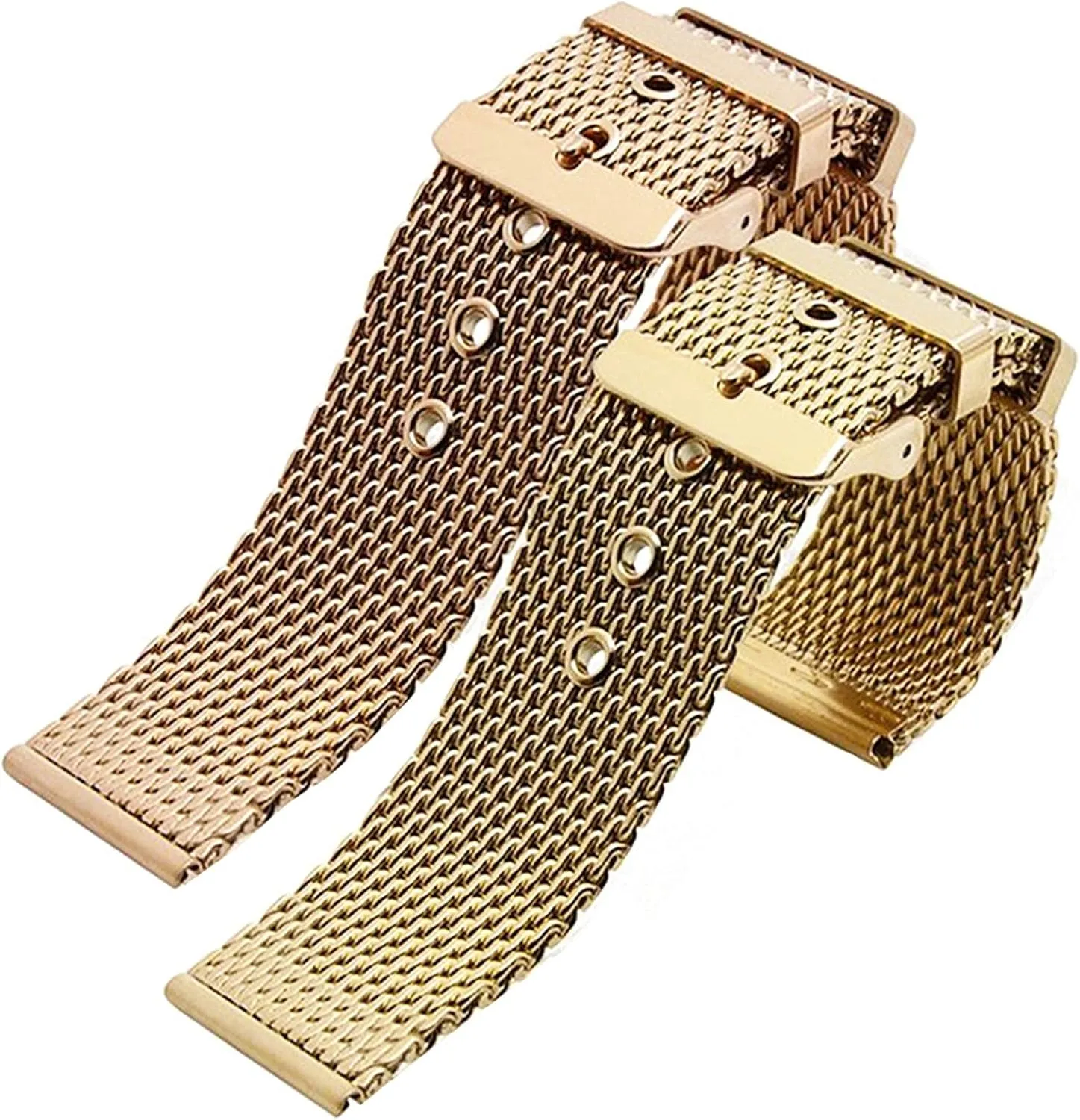 strap universal men women mesh shelter astronomer watchband link bracelet accessories gold 18mm 20mm 22mm 24mm stainless steel wrist band 