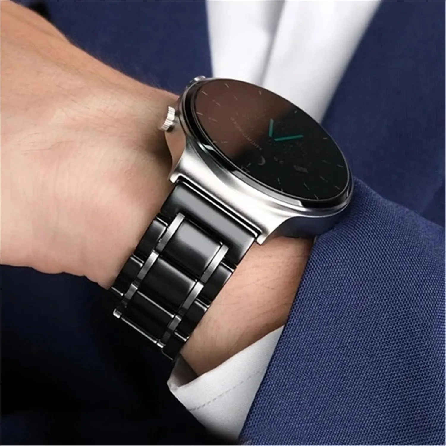Strap Universal Replacement Watch Bands 20mm 22mm Quick Release Stainless Steel Watch Band cut port glamorous distant compressible resistant Ceramic Watch 