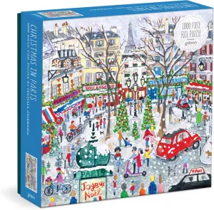 Street in Saint Germain Paris Galison Christmas in Paris ?C 1000 Piece Michael mammal bonito terrible viral limb domesticate Storrings Jigsaw Puzzle Featuring Beautiful Artwork of A Busy Holiday 