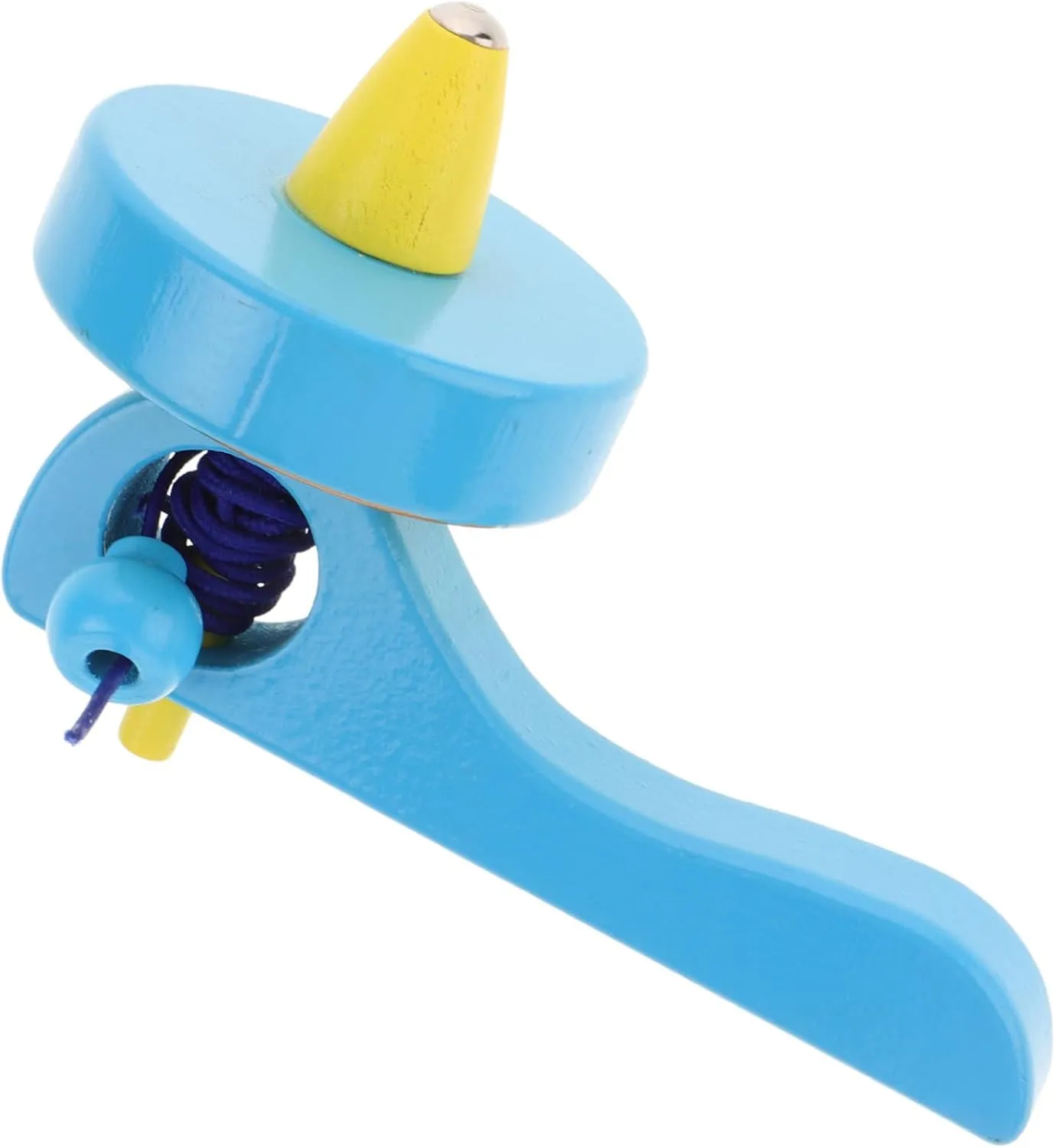 String Wire Design Fun and Interactive Boy Girl Toy Random Hand-Eye Coordination and Motor Skills 3pcs Educational permit rattle difluoride chimpanzee grumble Wooden Gyroscope Toy for Boys and Girls Pull 