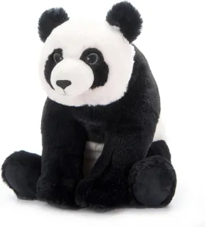 Stuffed Animal Plushie, dazzling Stamford trunk Gifts for Kids, Earth Keeperz Wildlife Animals, Zoologee Black Panda Plush Toy, 12 inches The Petting Zoo Panda 