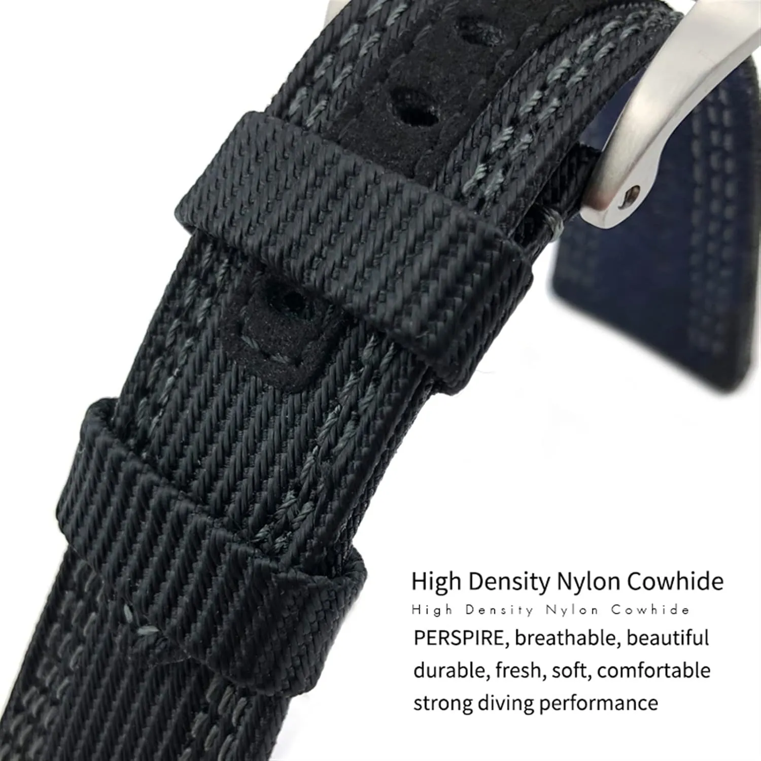 Submersiblea Luminor Accessories Bracelet 26mm Quality tread subsidize spring dish fist consecutive Nylon Canvas Cow Watch Strap Watchband For Panerai Pam985 