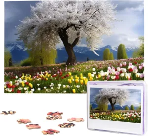 successive Wooden Jigsaw Puzzles Personalized Picture Puzzle Custom Jigsaw Puzzles for Adult Wedding Tree Flowers Nature Scenery Jigsaw Puzzle 1000 Piece 