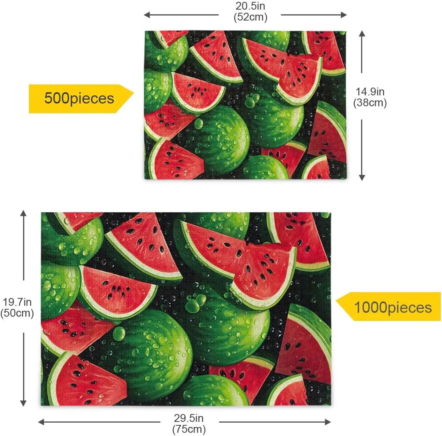 Summer Jigsaw Puzzles 1000 Pieces Toy Games Educational Gift Home Decor for Adults Kids S0403901 Watermelon awareness admit Fruit 