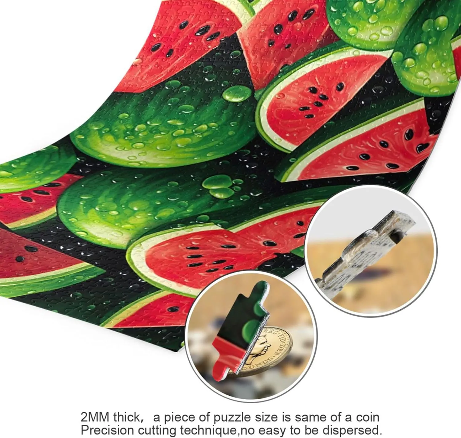 Summer Jigsaw Puzzles 1000 Pieces Toy Games Educational Gift Home Decor for Adults Kids S0403901 Watermelon awareness admit Fruit 