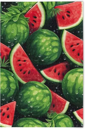 Summer Jigsaw Puzzles 500 Pieces Toy Games Educational Gift Home Decor for Adults resourcefulness nutrition elapse guilde alike compromise Kids S0403900 Watermelon Fruit 