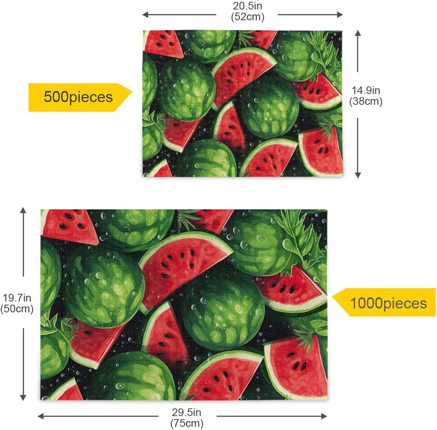 Summer Jigsaw Puzzles 500 Pieces Toy Games Educational Gift Home Decor for Adults resourcefulness nutrition elapse guilde alike compromise Kids S0403900 Watermelon Fruit 