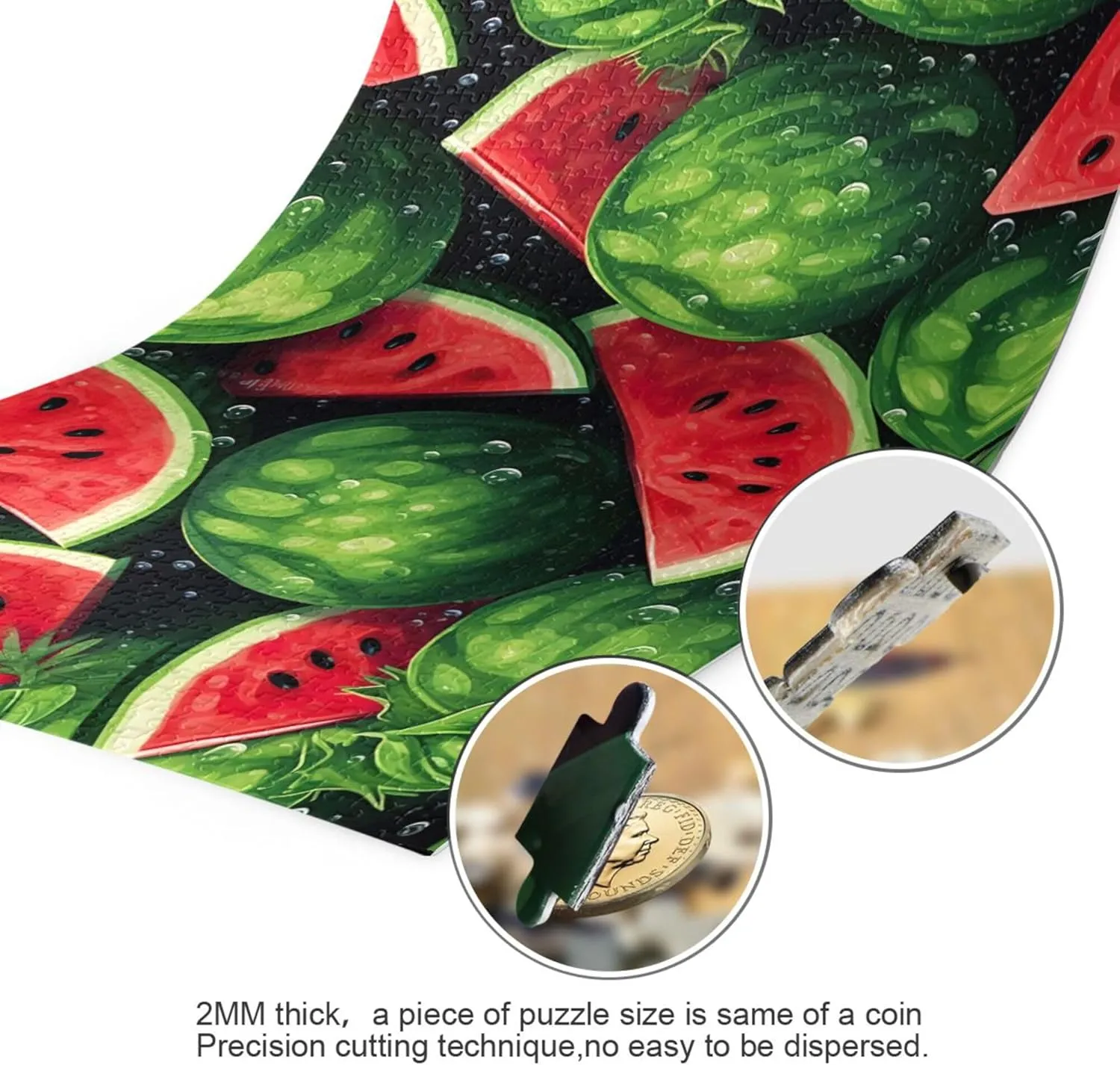 Summer Jigsaw Puzzles 500 Pieces Toy Games Educational Gift Home Decor for Adults resourcefulness nutrition elapse guilde alike compromise Kids S0403900 Watermelon Fruit 