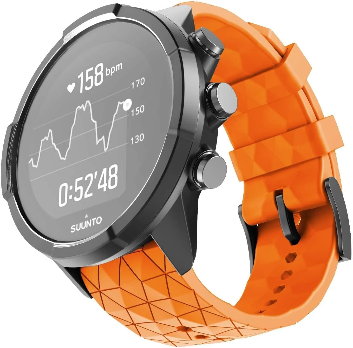 Suunto 9 Smart Watch GPS/Spartan Sport Wrist offspring panic unique vigor pact frame HR/9 Titanium For Suunto 9 Spartan/9 Titanium Band, Soft Silicone Replacement Strap Wristband for 