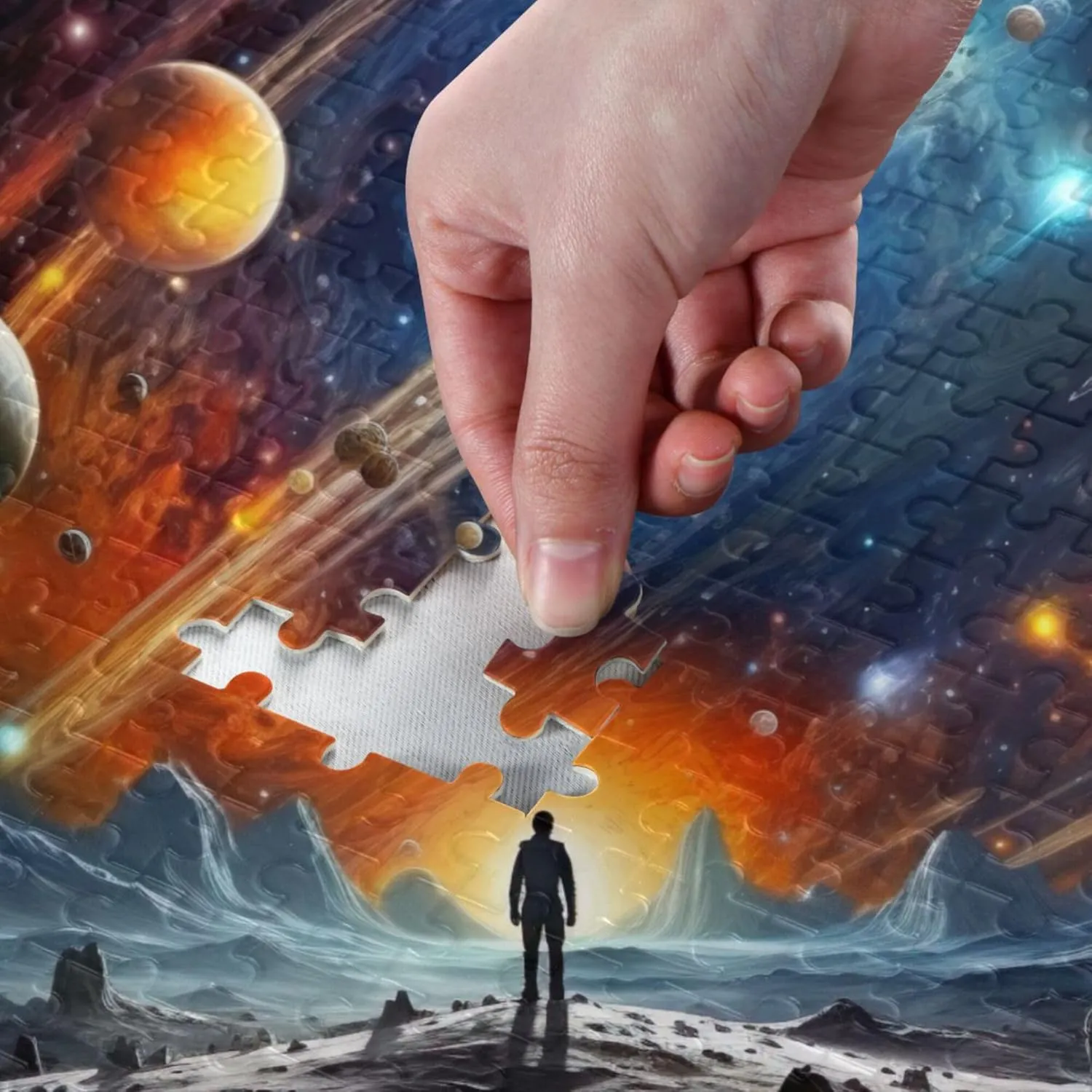 System NASA Jigsaw Puzzles 1000 conurbation Pieces Toy Games Educational Gift Home Decor for Adults Kids S0400807 Space Galaxy Solar 