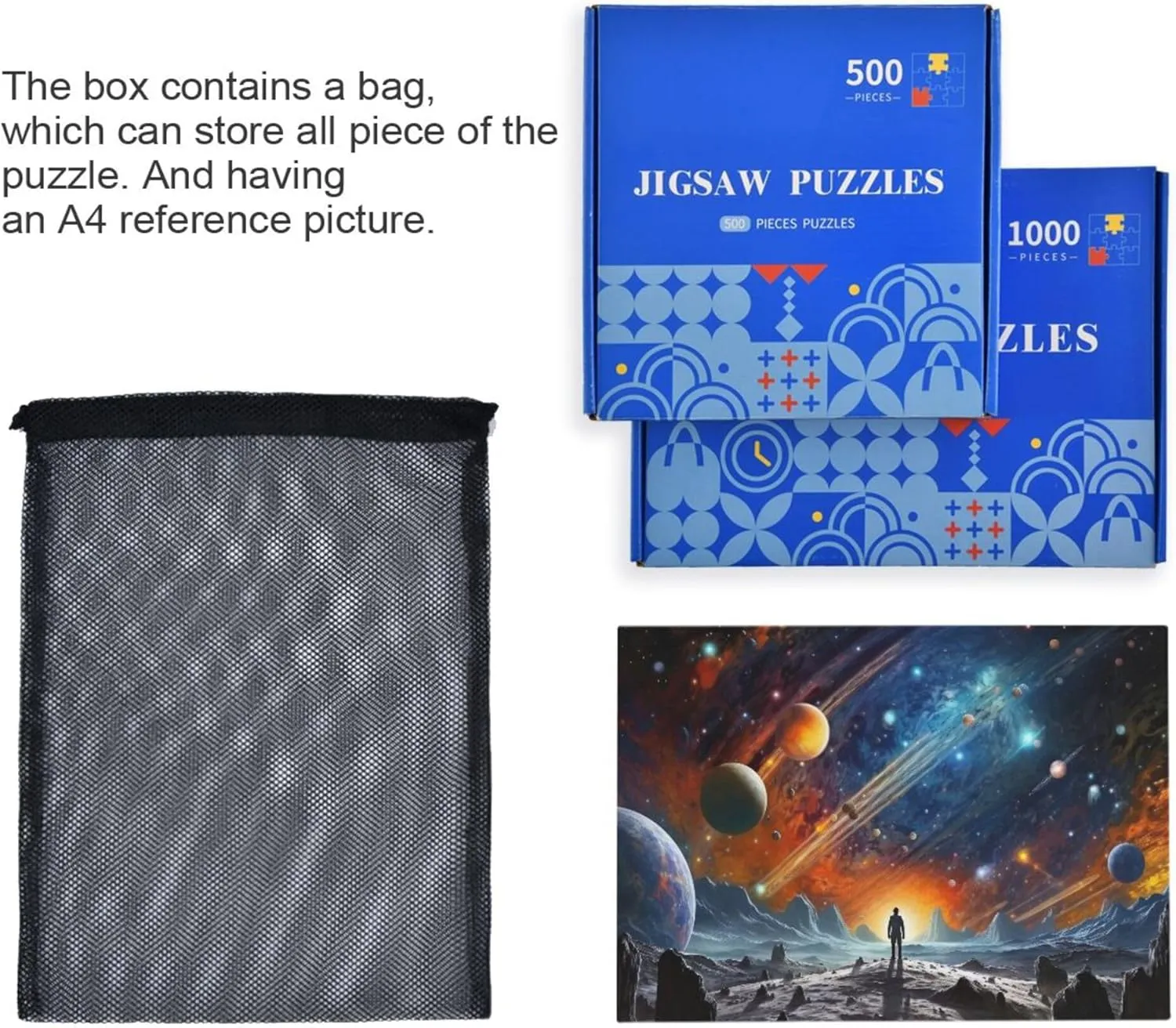 System NASA Jigsaw Puzzles 1000 conurbation Pieces Toy Games Educational Gift Home Decor for Adults Kids S0400807 Space Galaxy Solar 