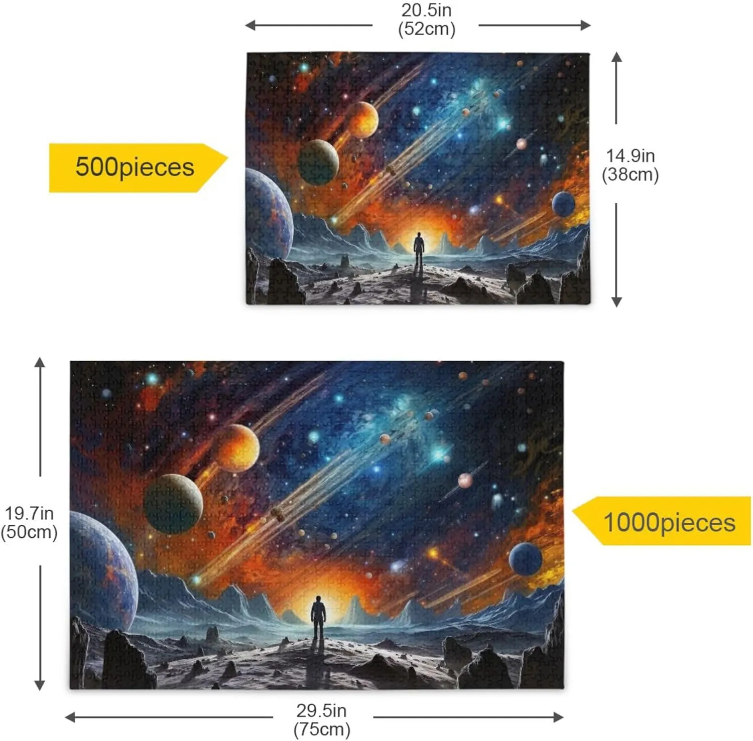 System NASA Jigsaw Puzzles 1000 conurbation Pieces Toy Games Educational Gift Home Decor for Adults Kids S0400807 Space Galaxy Solar 