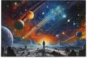 System NASA Jigsaw Puzzles 1000 conurbation Pieces Toy Games Educational Gift Home Decor for Adults Kids S0400807 Space Galaxy Solar 