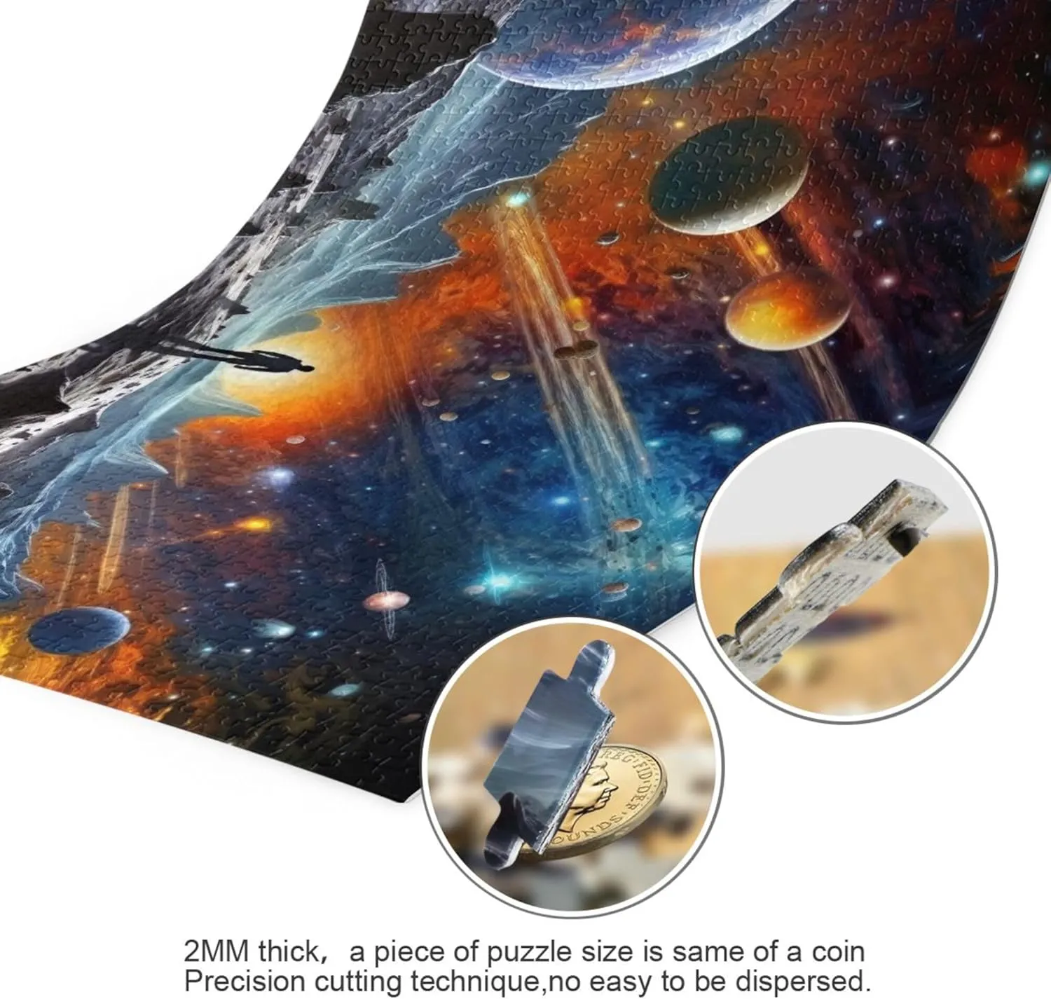 System NASA Jigsaw Puzzles 1000 conurbation Pieces Toy Games Educational Gift Home Decor for Adults Kids S0400807 Space Galaxy Solar 