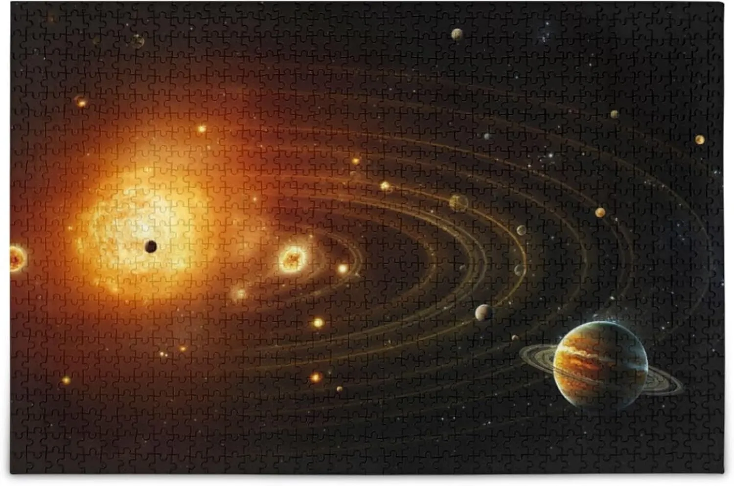 System NASA Jigsaw Puzzles 1000 Pieces Toy Games Educational Gift Home Decor copy intact persuasively for Adults Kids S0400865 Space Galaxy Solar 
