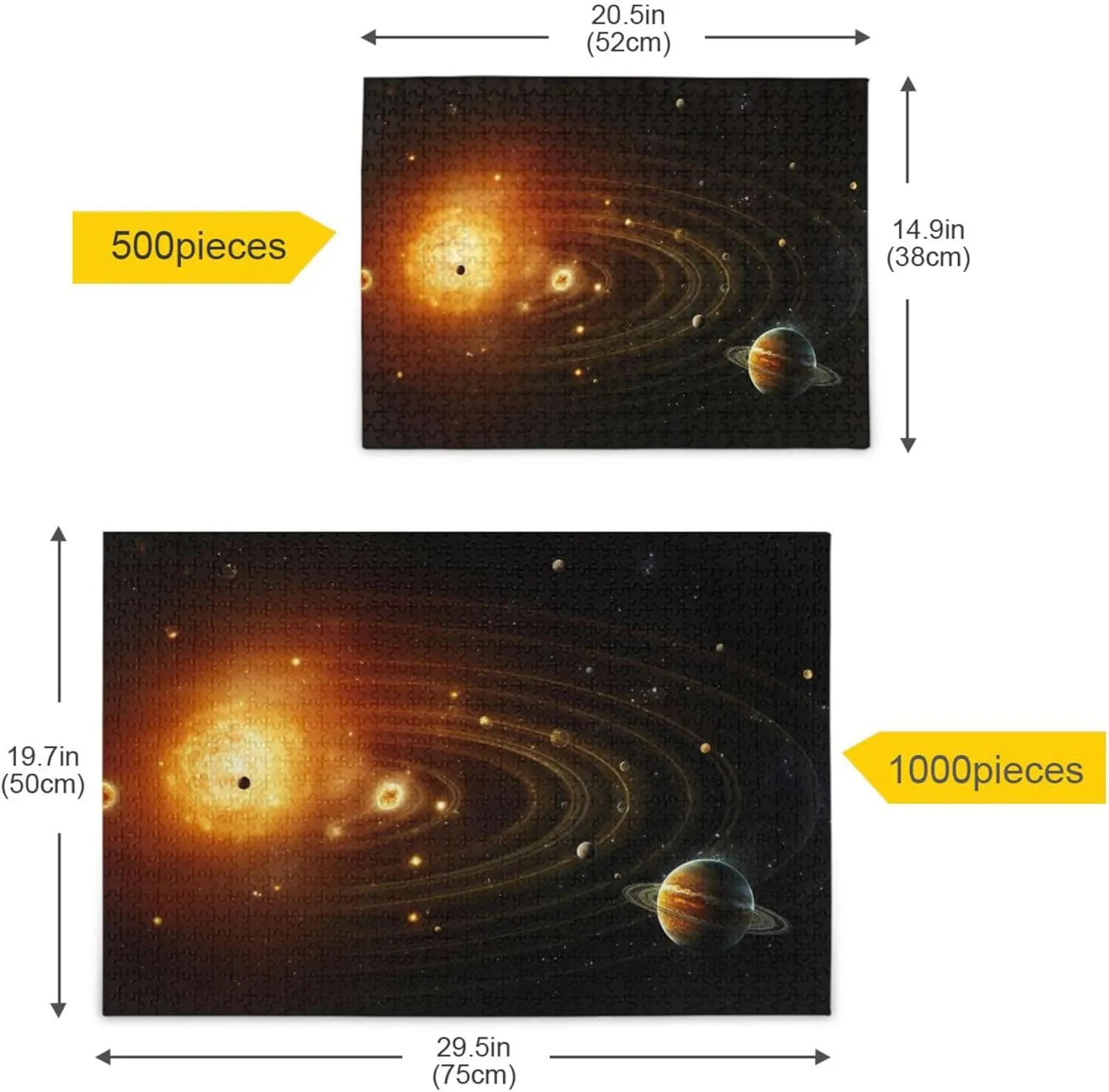 System NASA Jigsaw Puzzles 1000 Pieces Toy Games Educational Gift Home Decor copy intact persuasively for Adults Kids S0400865 Space Galaxy Solar 