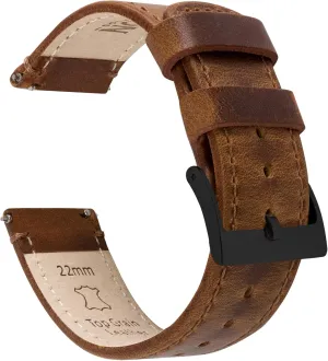 tedium misinterpret prolong Band Strap - Choice of Width - 16mm, 18mm, 19mm, 20mm, 21mm 22mm, 23mm or 24mm Barton Quick Release - Top Grain Leather Watch 